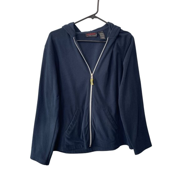 Essentials By Oleg Cassini Jacket Size Large Hooded Full Zip Long Sleeve Outdoor - Picture 1 of 7
